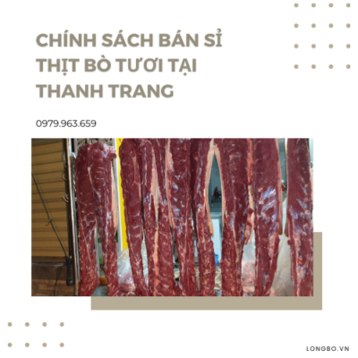 Chính sách bán sỉ thịt bò tươi tại Thanh Trang